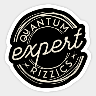 Rizzler Rizzing a Funny Rizzing Expert for Rizz People Sticker